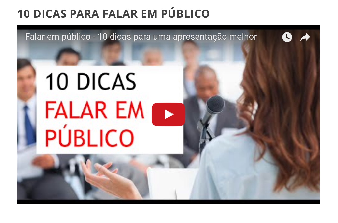 Falar em público – 10 dicas para apresentações melhores